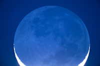 Moon and Earthshine photo