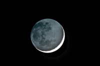 Moon and Earthshine photo