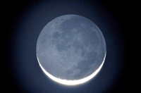 Moon and Earthshine photo